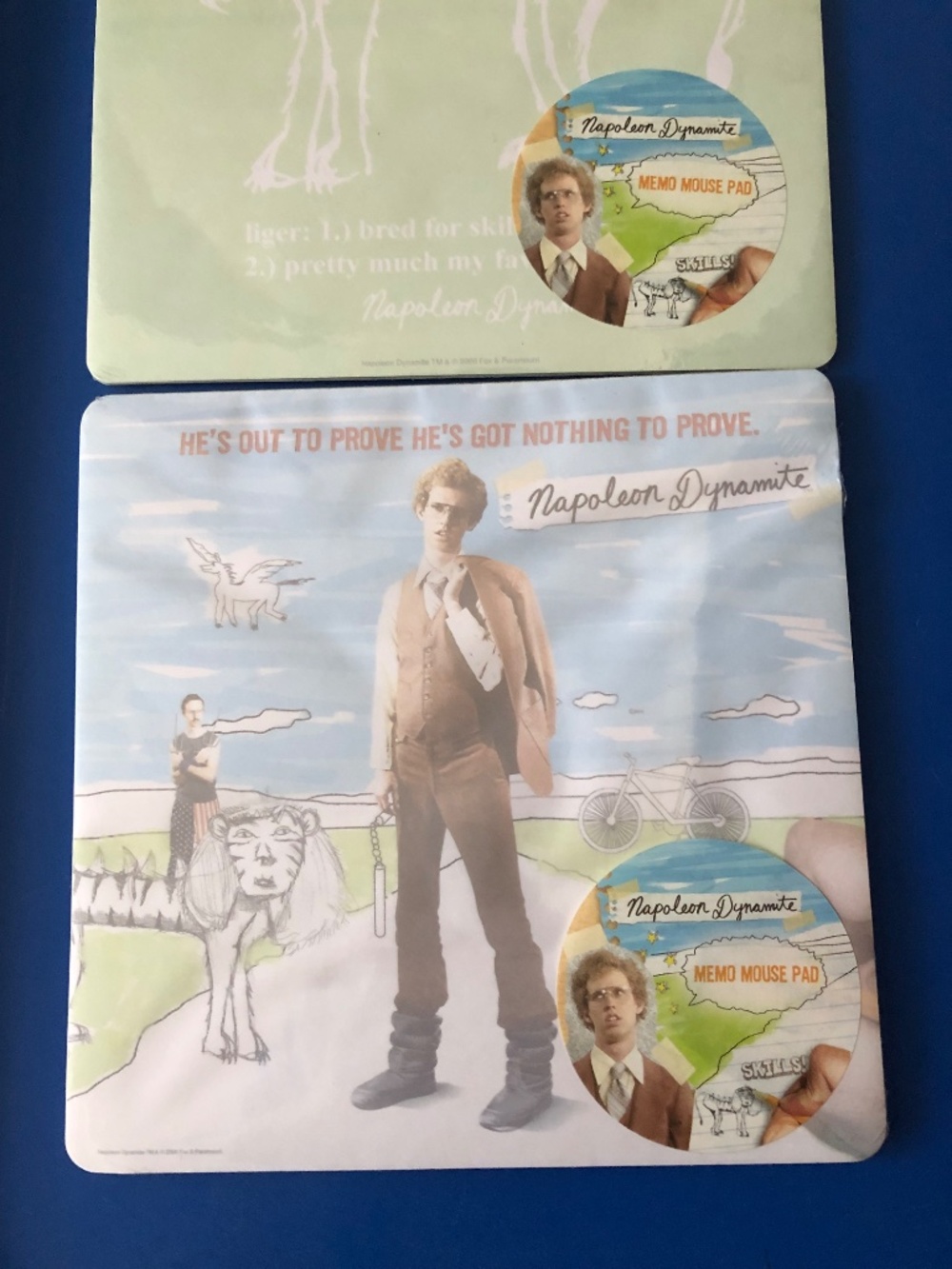 2X Napoleon dynamite notepad mouse pad new/sealed liger - Picture 5 of 6
